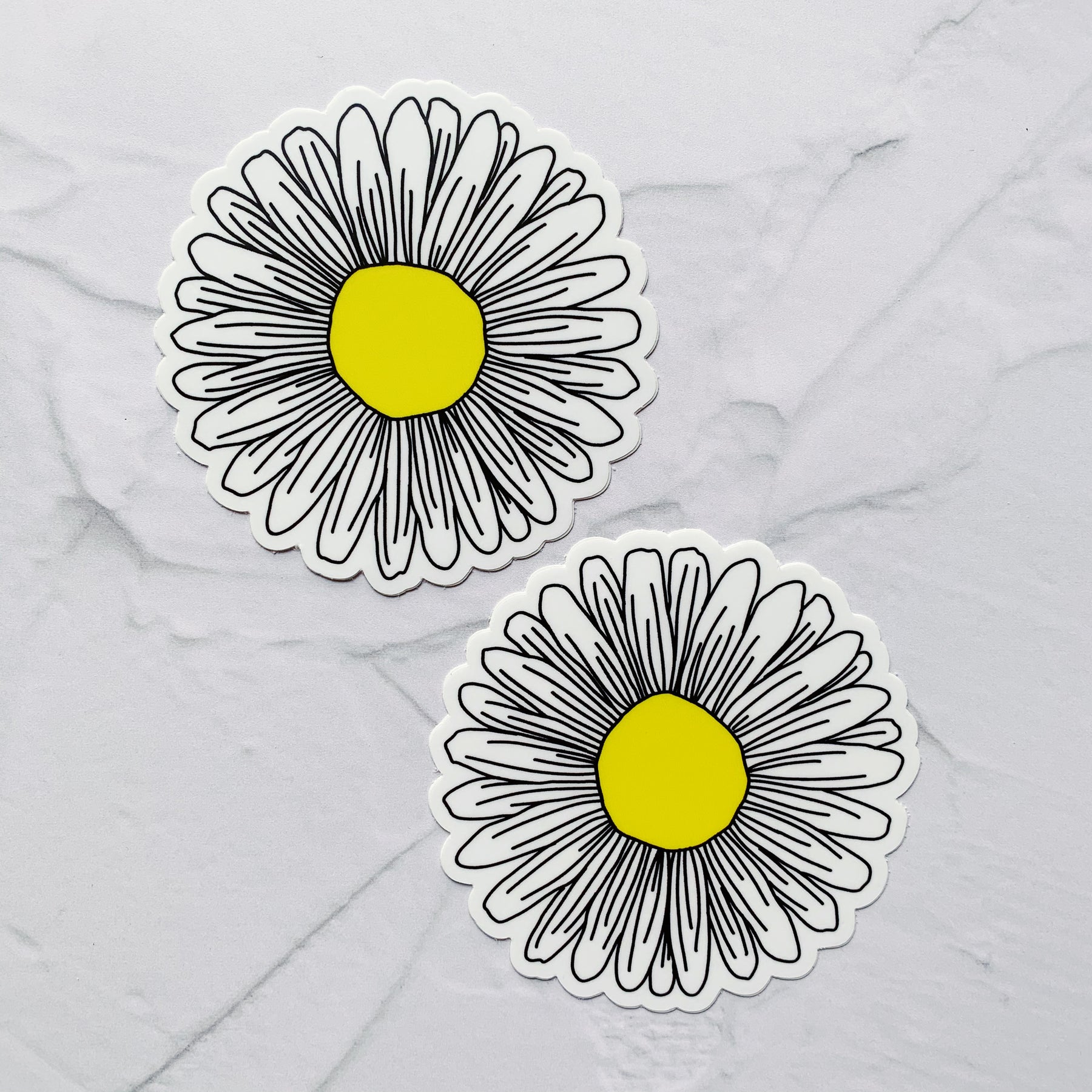 Yellow Daisy Aesthetic Sticker