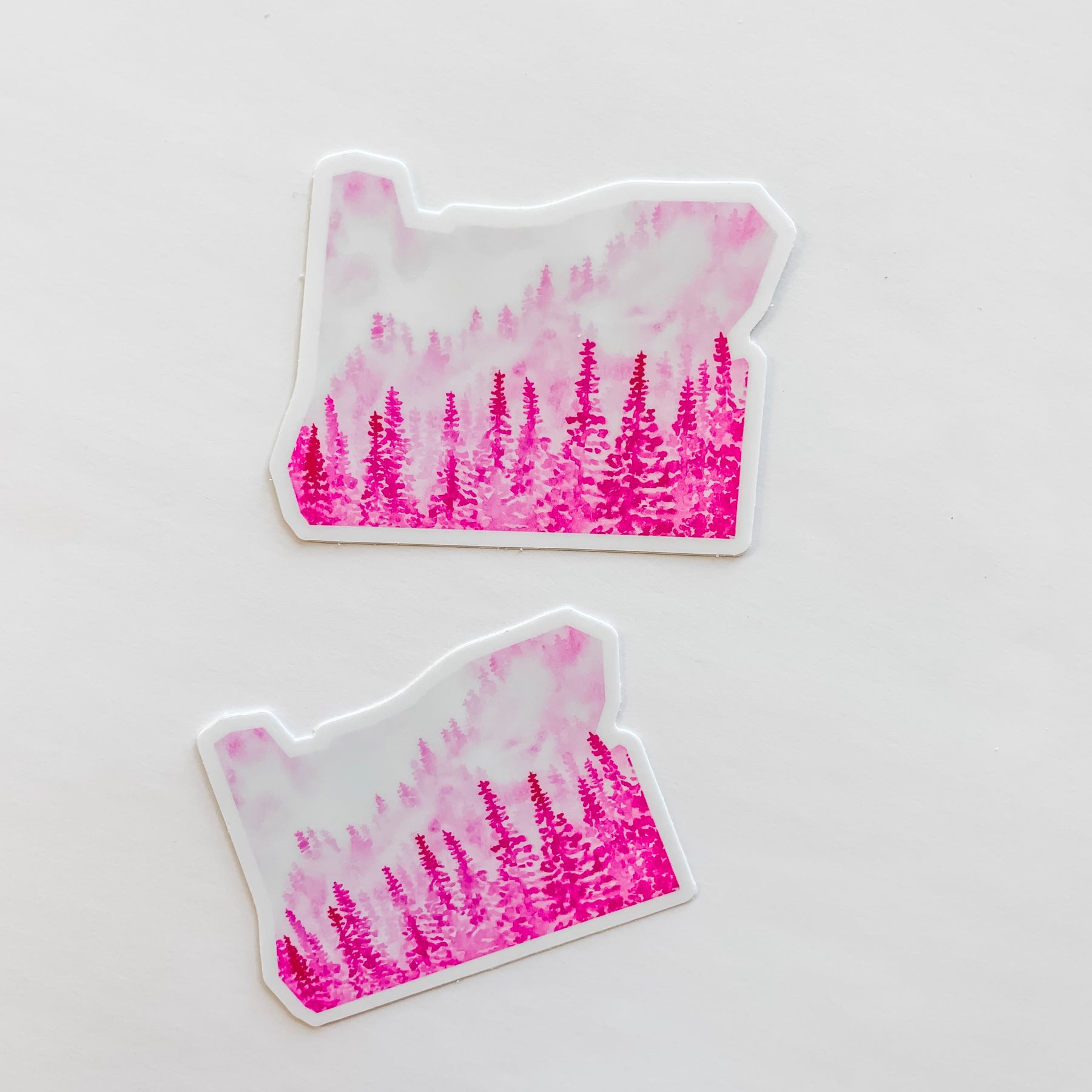 Sticker Bush Oregon Oregon State Forest Pink Sticker Decal – Wildflower Paper Company