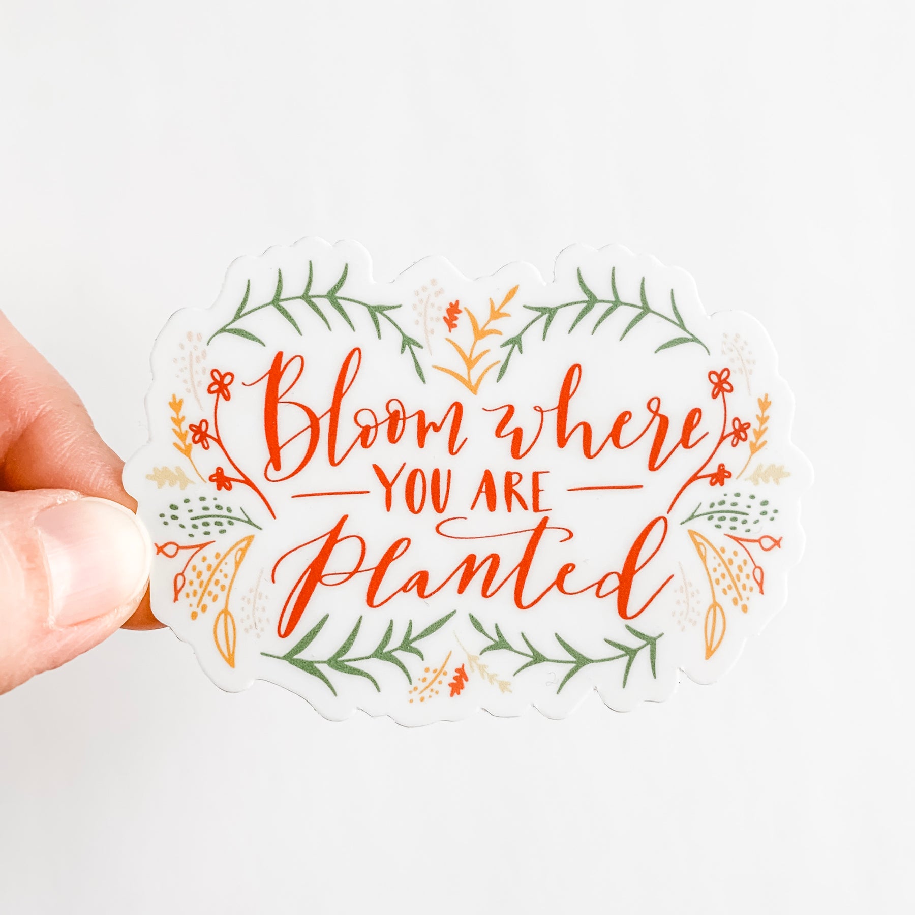 Bloom Where You Are Planted Sticker