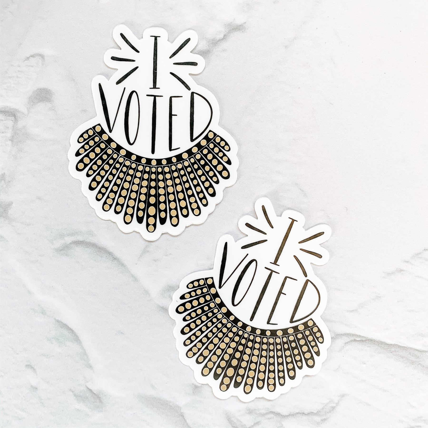 I Voted RBG Dissent Collar Sticker Decal Ruth Bader Ginsburg ...